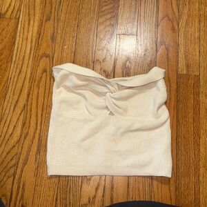 Knit cropped tube top